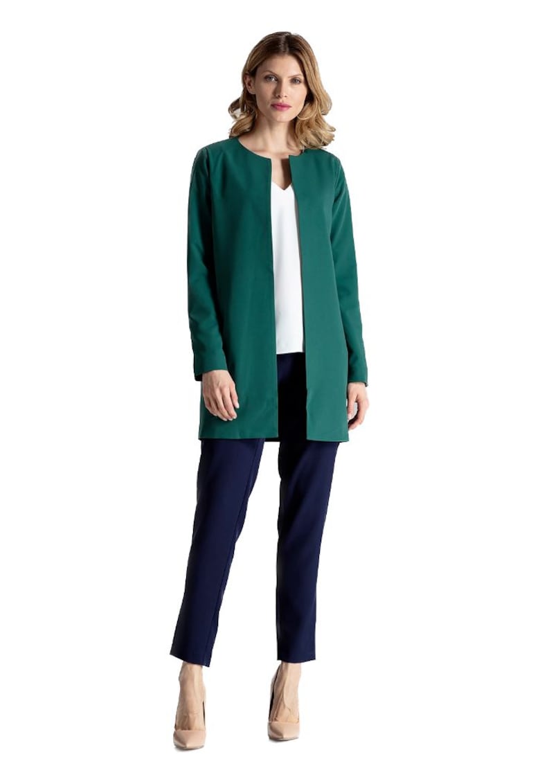 Oferte la Geaca de dama din lana Helaivance M551 verde - Verde