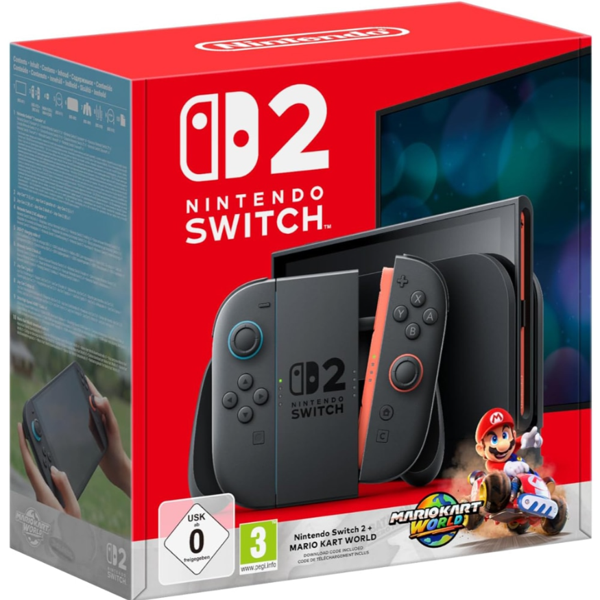 Oferte la Consola Switch 2 + Mario Kart World Negru