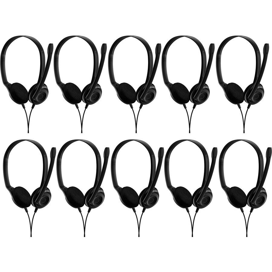 Oferte la Casti EDU 10, headset (black, pack of 10, 3.5 mm jack plug)