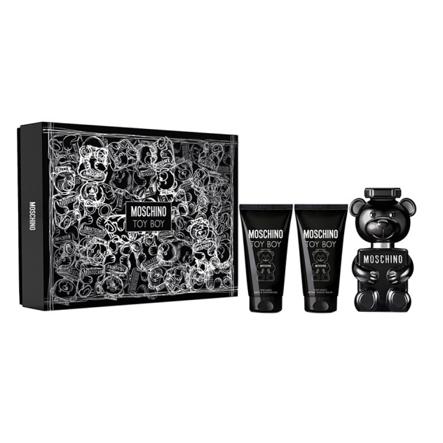 Oferte la Set cadou Moschino Toy Boy Apa de Parfum, 50 ml + Gel de dus, 50 ml + After Shave Balsam 50 ml