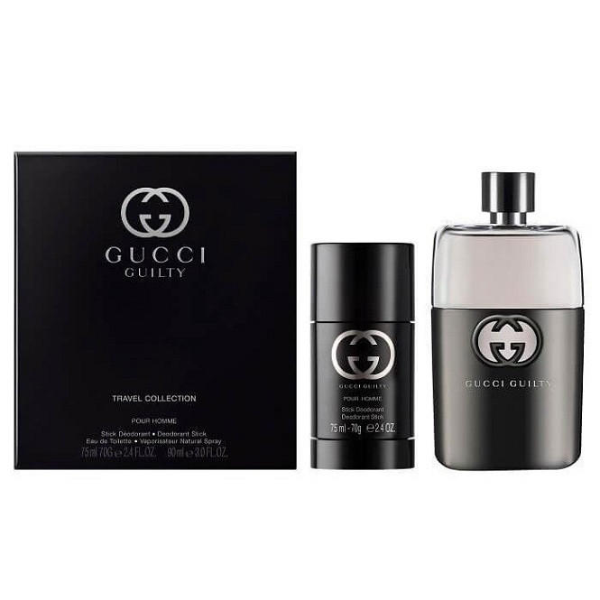 Oferte la Set Cadou Gucci Guilty pour Homme Apa de Toaleta (Continut set:  90 ml Apa de Toaleta + 75 ml Deodorant stick)