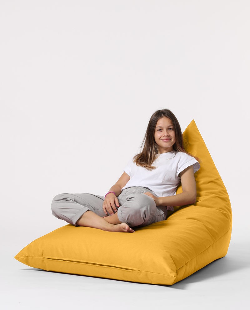 Oferte la Fotoliu Puf Bean Bag Pyramid Big Bed Pouf - Yellow
