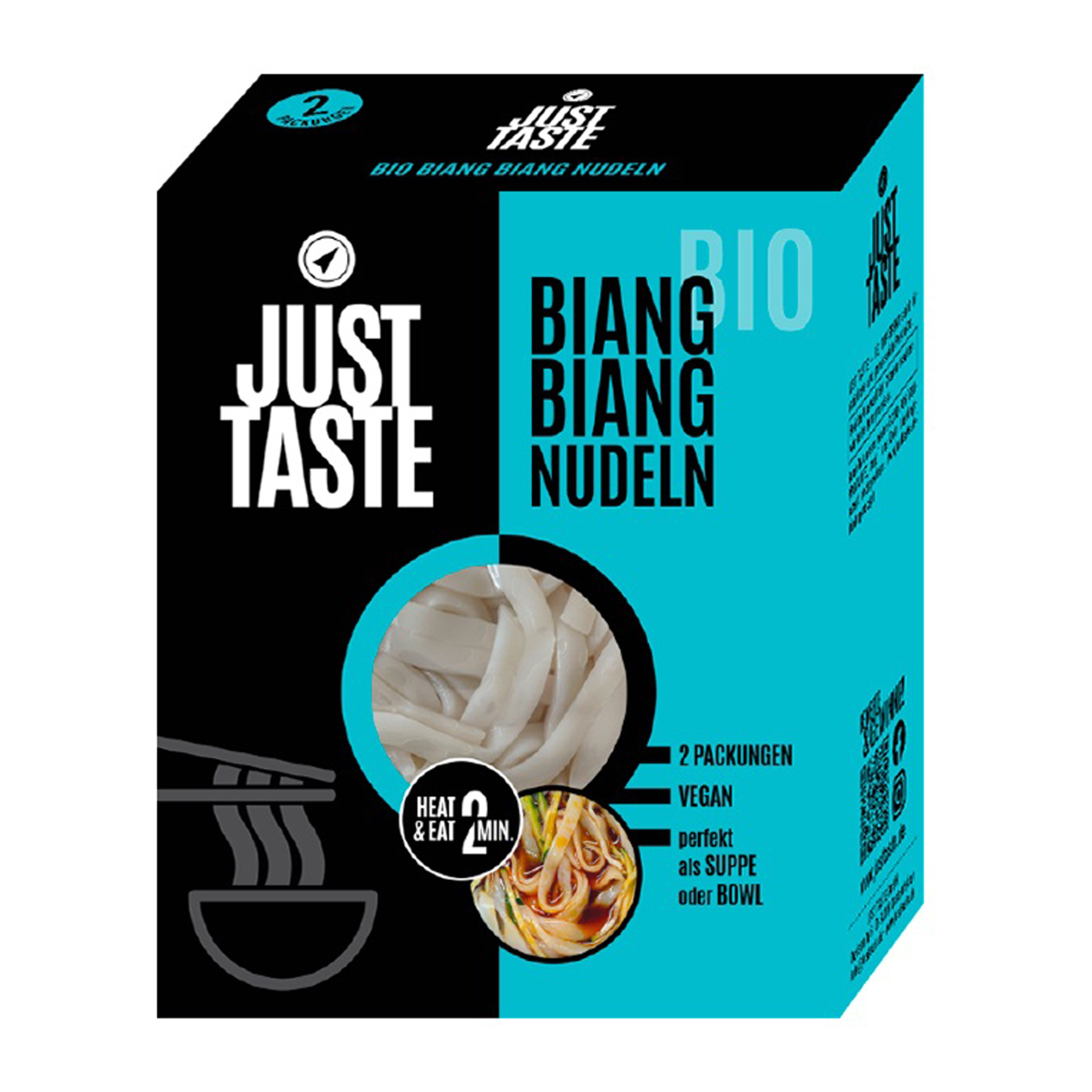Oferte la Taitei bio Biang Biang, 2*150g Just Taste