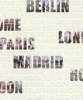 Tapet model urban cu denumiri de orase D432923E