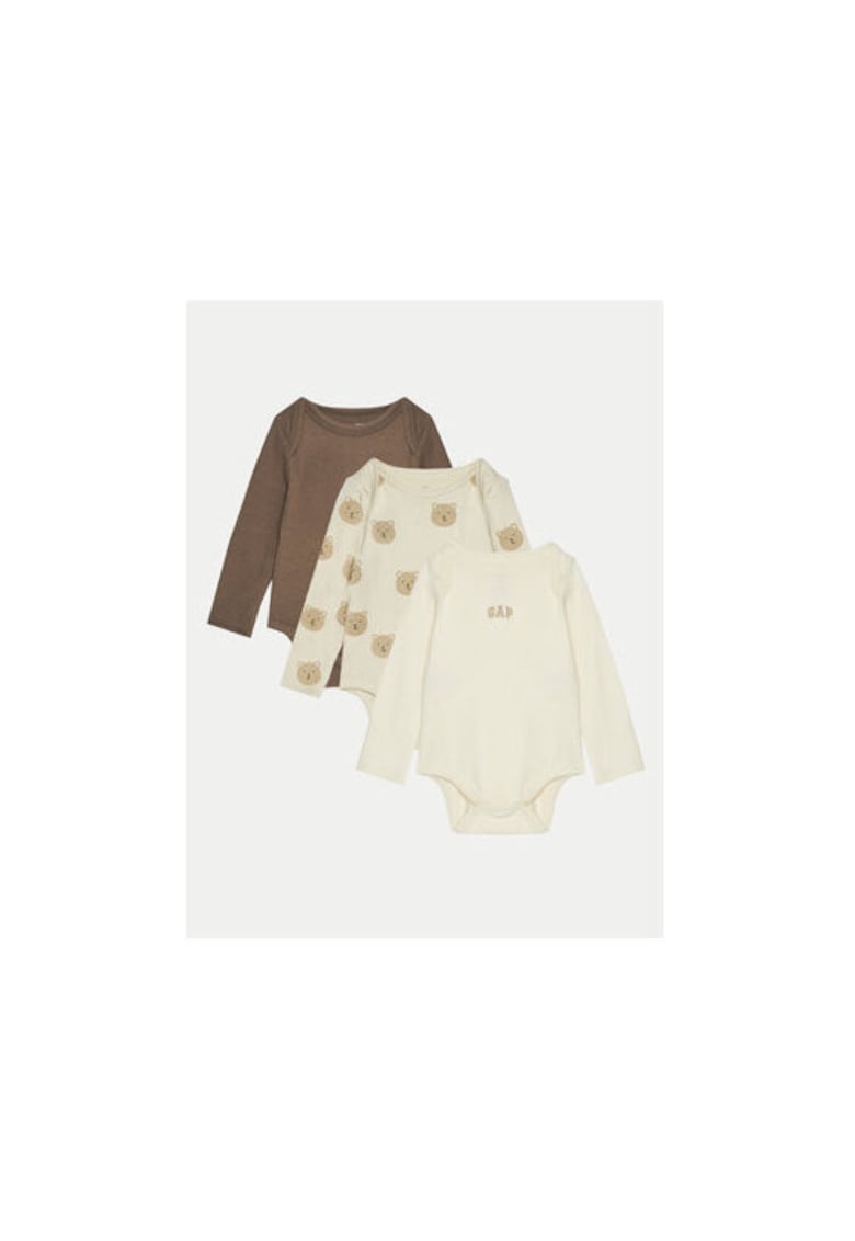 Oferte la Set 3 boy-uri copii -  304985454 - Bumbac organic - Bej - Bej
