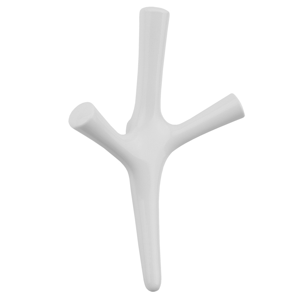 Cuier metalic Trident Mare 521 Teko, aluminiu, alb mat, 160 x 105 mm