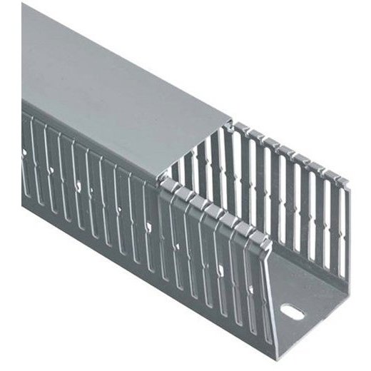 Oferte la Bara 2 ml ELETTROCANALI ECS2540 canal cablu perforat slitat 25x40mm gri pentru circuite electrice in tablouri