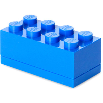 Oferte la Mini cutie depozitare LEGO 2x4 albastru inchis