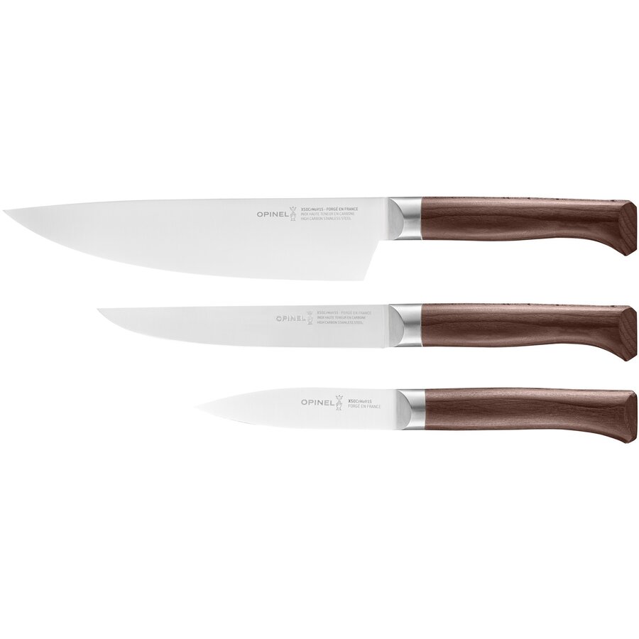 Set 3 Cutite Les Forges 1890 (002292) Otel Inoxidabil Argintiu/Maro