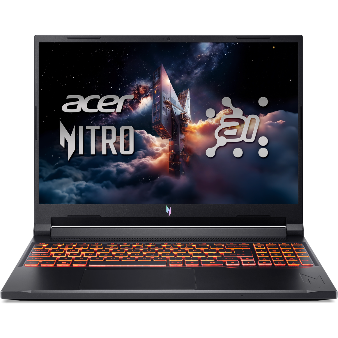 Laptop Nitro V16 ANV16 FHD 16 inch AMD Ryzen AI 5 240 16GB 512GB SSD RTX 5050 Windows 11 Home Black