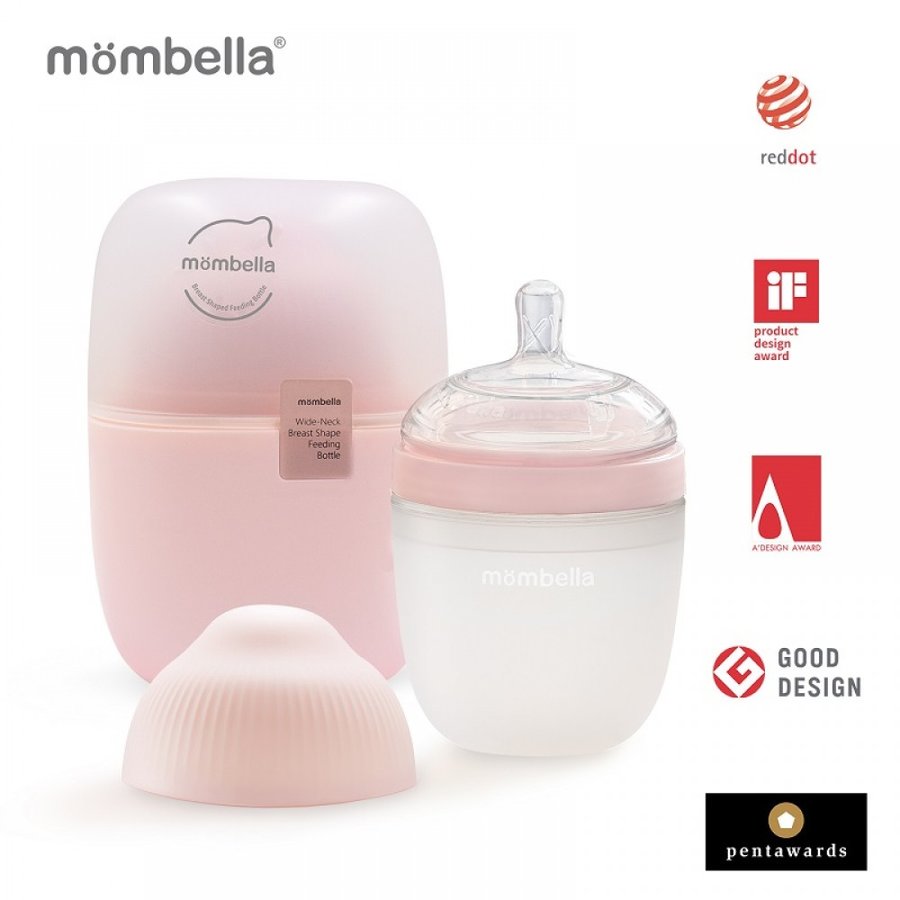 Oferte la Biberon Anticolici cu Tetina M Flux Breast-Like 210ml Old Roze