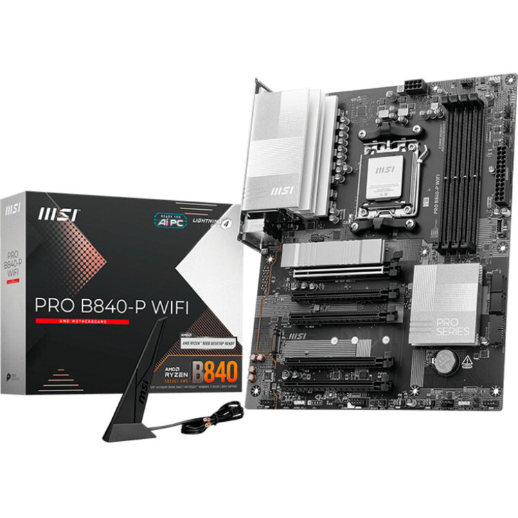 Oferte la Placa de baza PRO B840M-P WIFI6E - Socket AM5 - motherboard black/silver