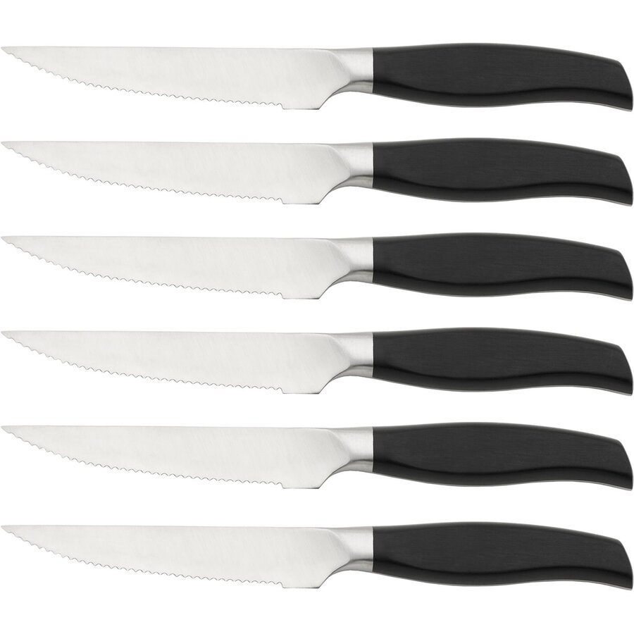 Set Cutite pentru Friptura Z1035 7 Piese Negru/Argintiu