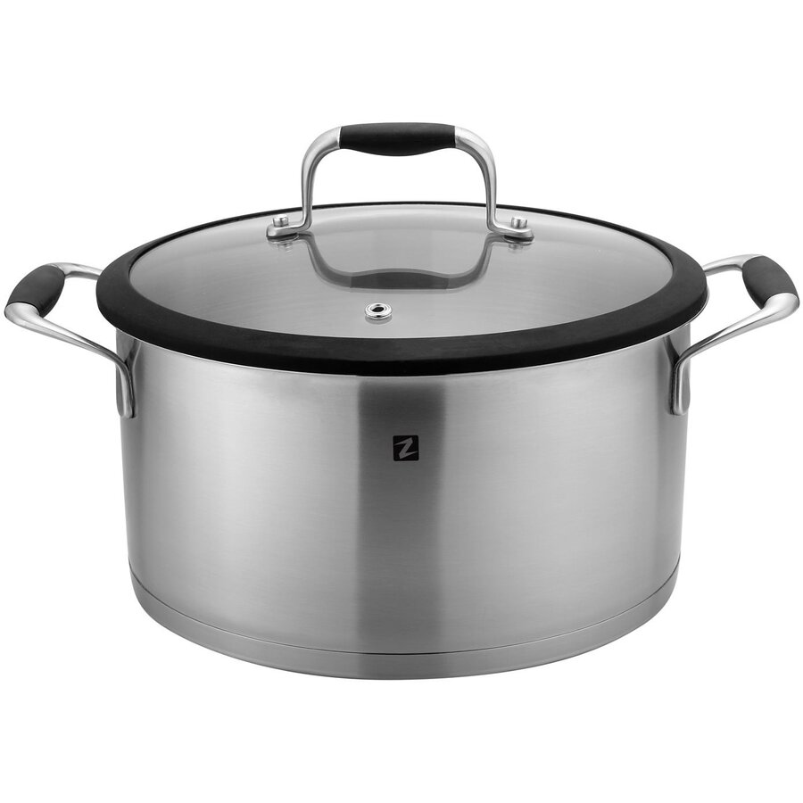 Oferte la Cratita Z1255 Inox cu Capac 4.1L Diametru 22CM Argintiu