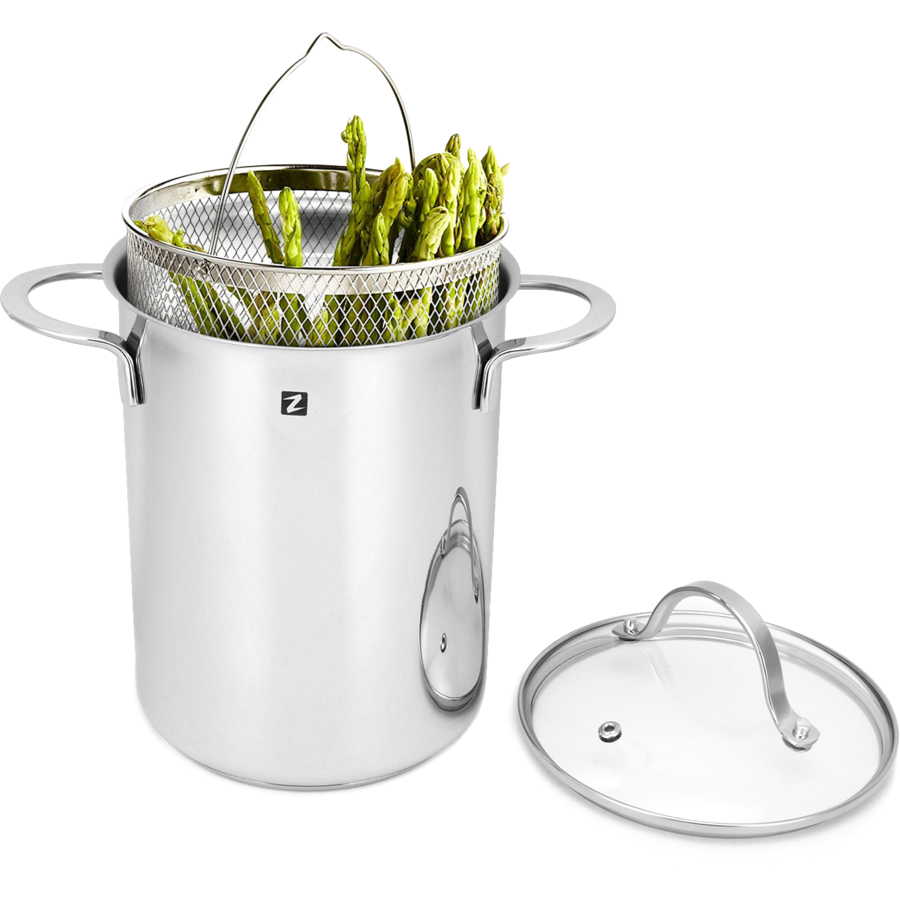 Oferte la Oala pentru Sparanghel / Paste Z1053 Inox 4.2L Diametru 16CM Argintiu