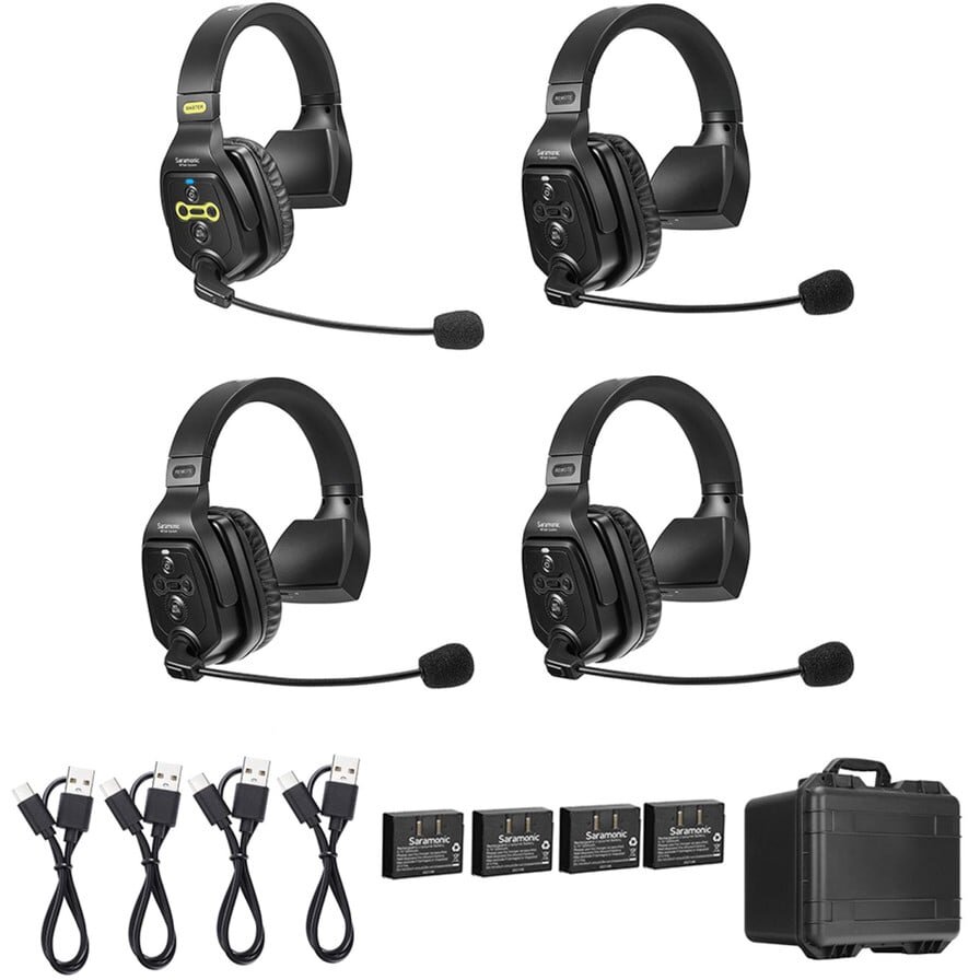 Oferte la Sistem Intercom Wireless pentru 4 Persoane WiTalk WT4S Full-Duplex 1.9GHz Casti Single-ear Negru