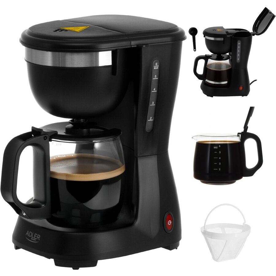 Cafetiera cu Filtru 1.5l 900W Mentinere la Cald Negru