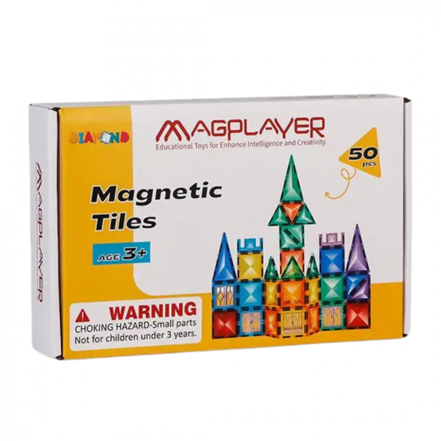 Oferte la Set de Constructie Magnetic 3D 50x Piese +3ani Multicolor