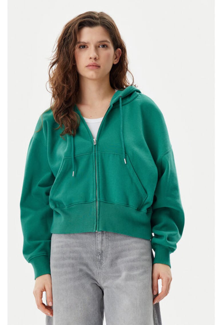 Bluza dama - 305290281 - Bumbac/Poliester - Verde - Verde