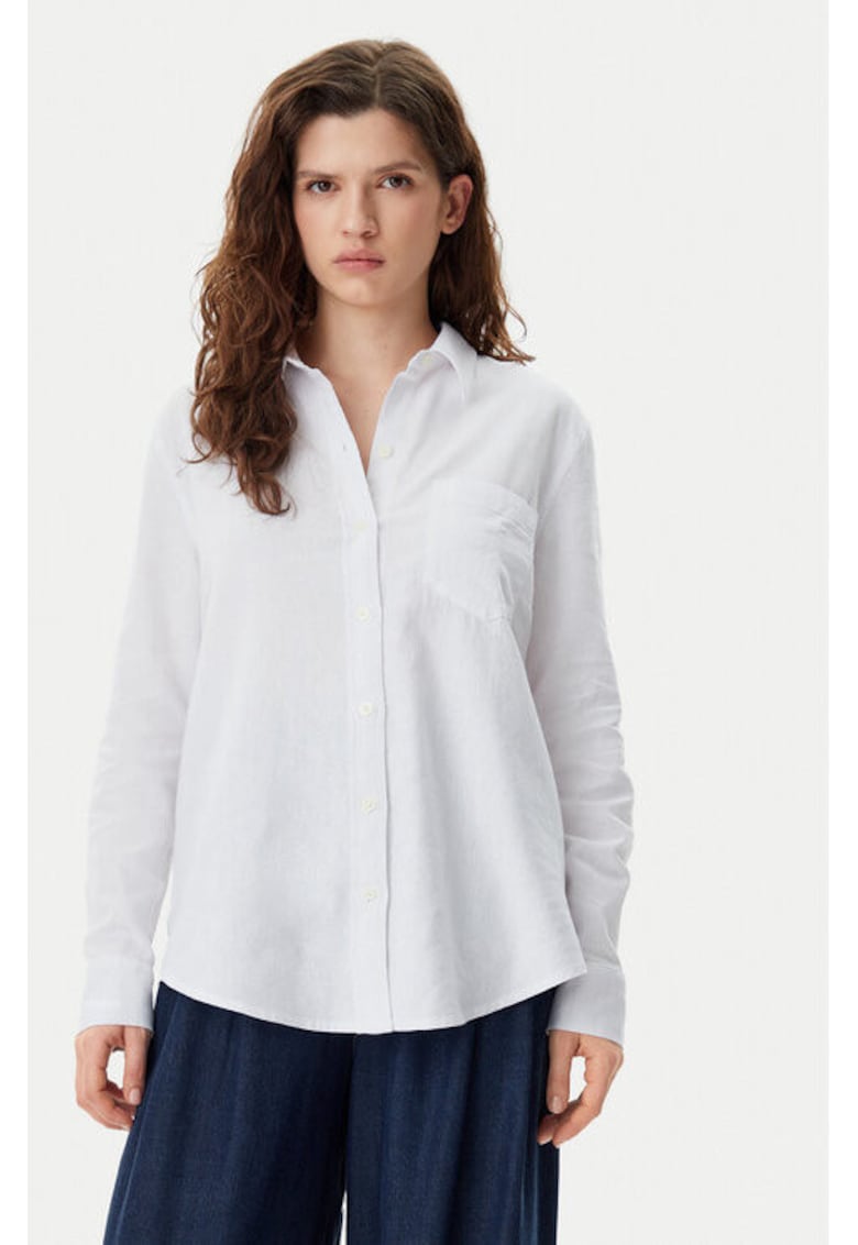 Camasa dama - 305290816 - In/Bumbac - Alb - Alb