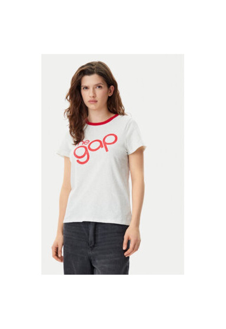 Tricou dama - 305290403 - Bumbac - Gri - Gri