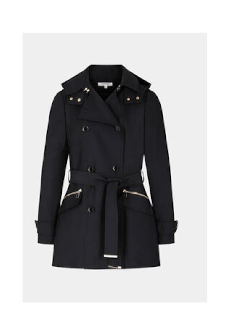 Trench dama - 303917296 - Poliester/Bumbac - Negru - Negru