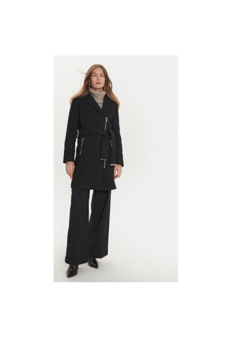 Oferte la Palton dama -  304479878 - Lana/Poliester - Negru - Negru