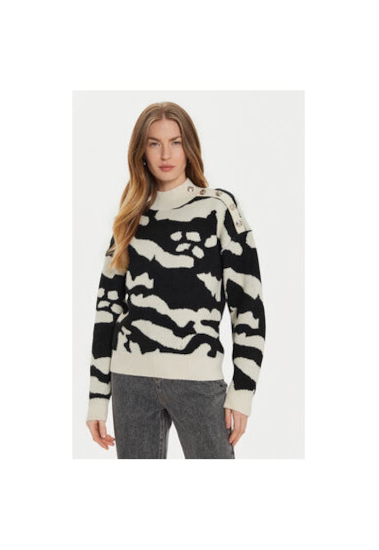 Pulover dama - 304482212 - Poliester/Acril - Bej - Bej