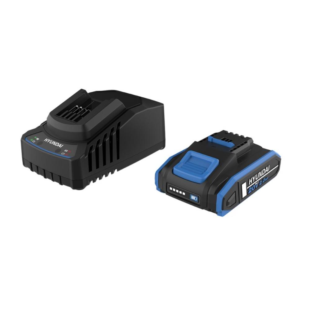 Set acumulator Hyundai 2Ah 20V + incarcator Hyundai 2A 20V