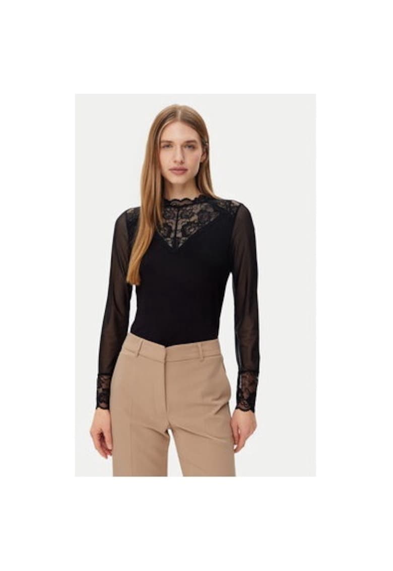 Bluza dama - 305253637 - Viscoza - Negru - Negru