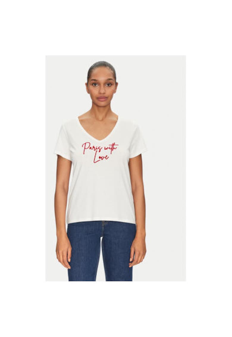 Oferte la Tricou dama -  305252951 - Modal/Bumbac - Alb - Alb