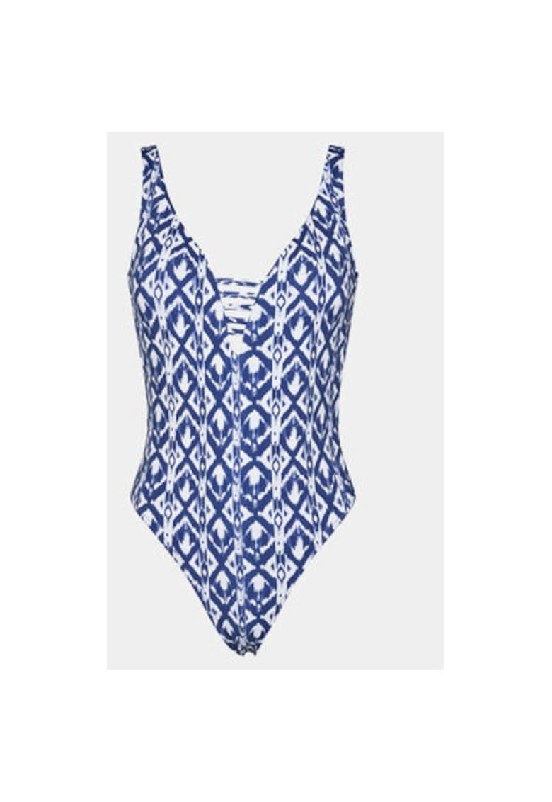 Costum de baie dama - 303570897 - Poliamida/Elastan - Albastru - Albastru