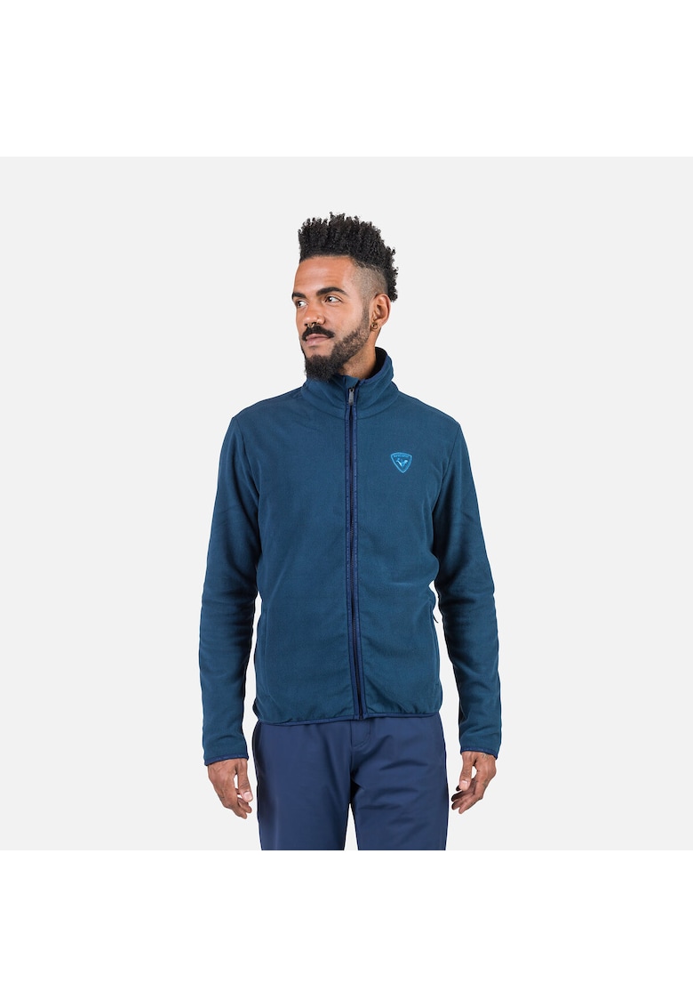 Oferte la Bluza sport  Strawpile fleece - cu fermoar - pentru barbati - albastru inchis - Albastru inchis