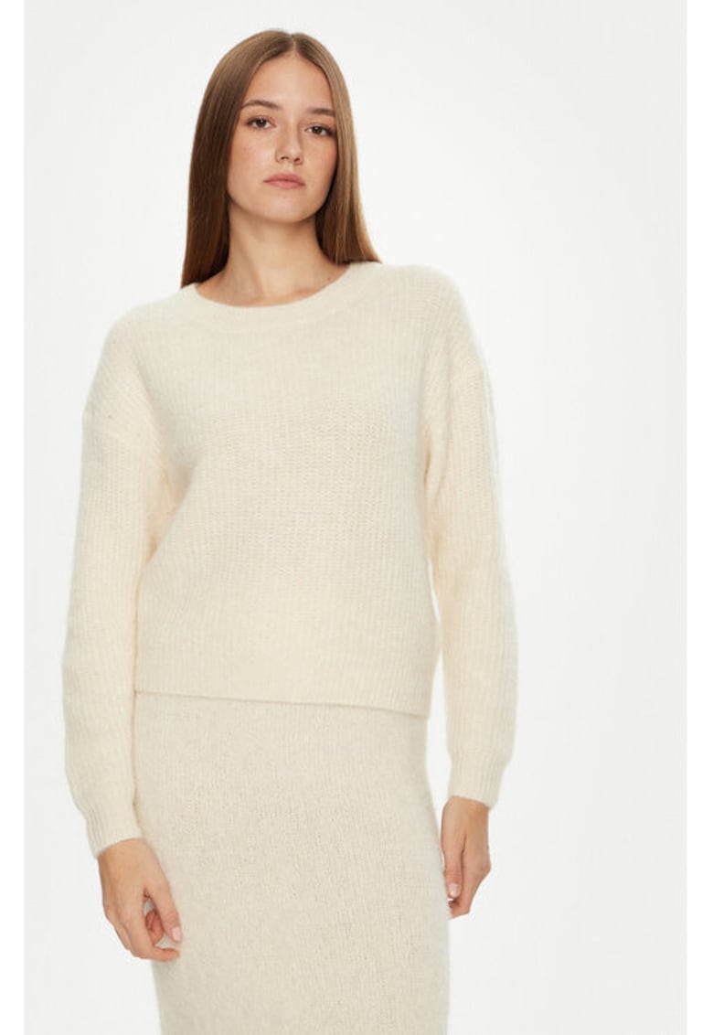 Pulover dama - 304610455 - Acril/Lana Alpaca/Poliamida - Bej - Bej