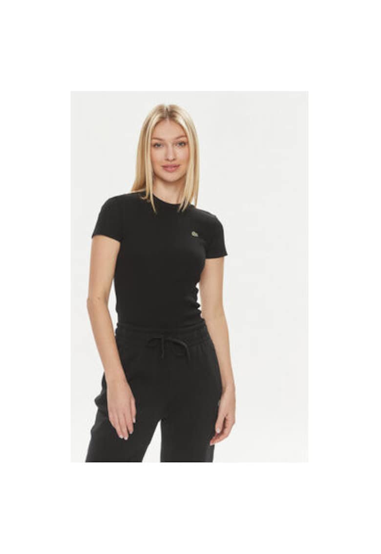 Tricou dama - 303713997 - Bumbac organic - Negru - Negru