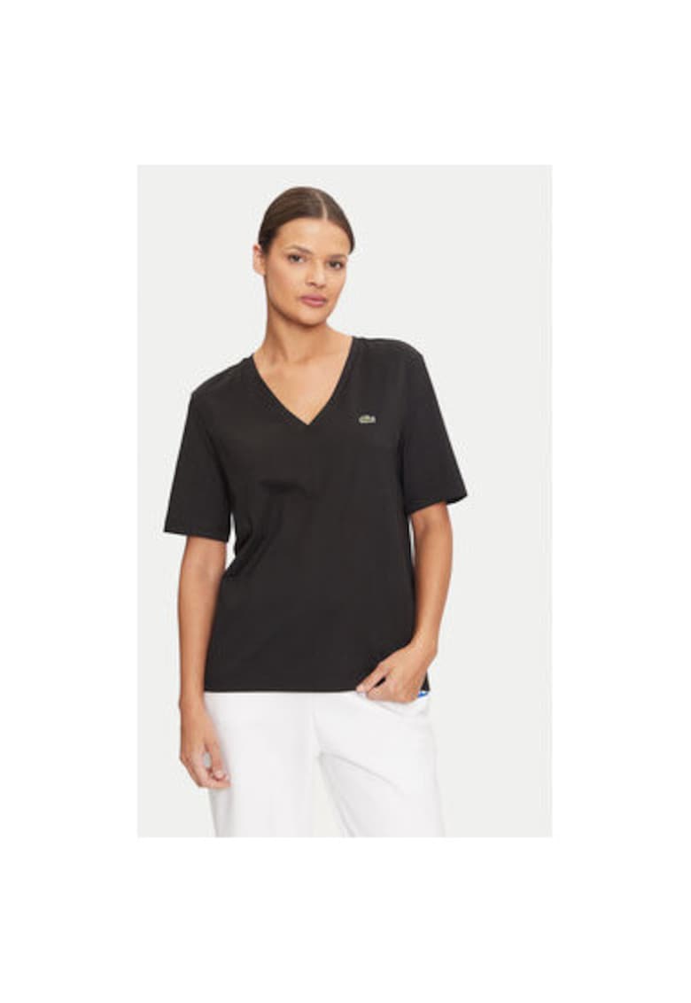 Oferte la Tricou dama -  304582639 - Bumbac - Negru - Negru