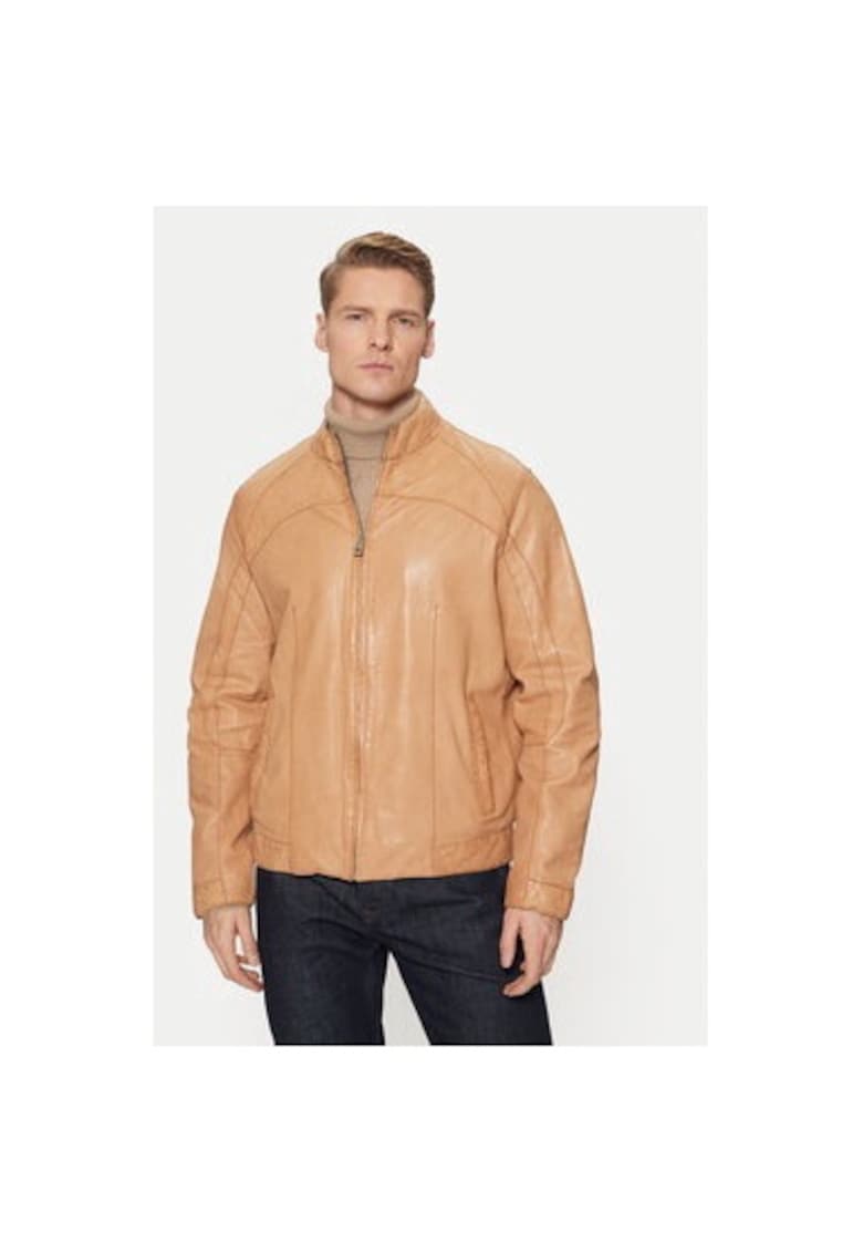 Oferte la Geaca barbati -  304722714 - Piele naturala - Maro - Maro