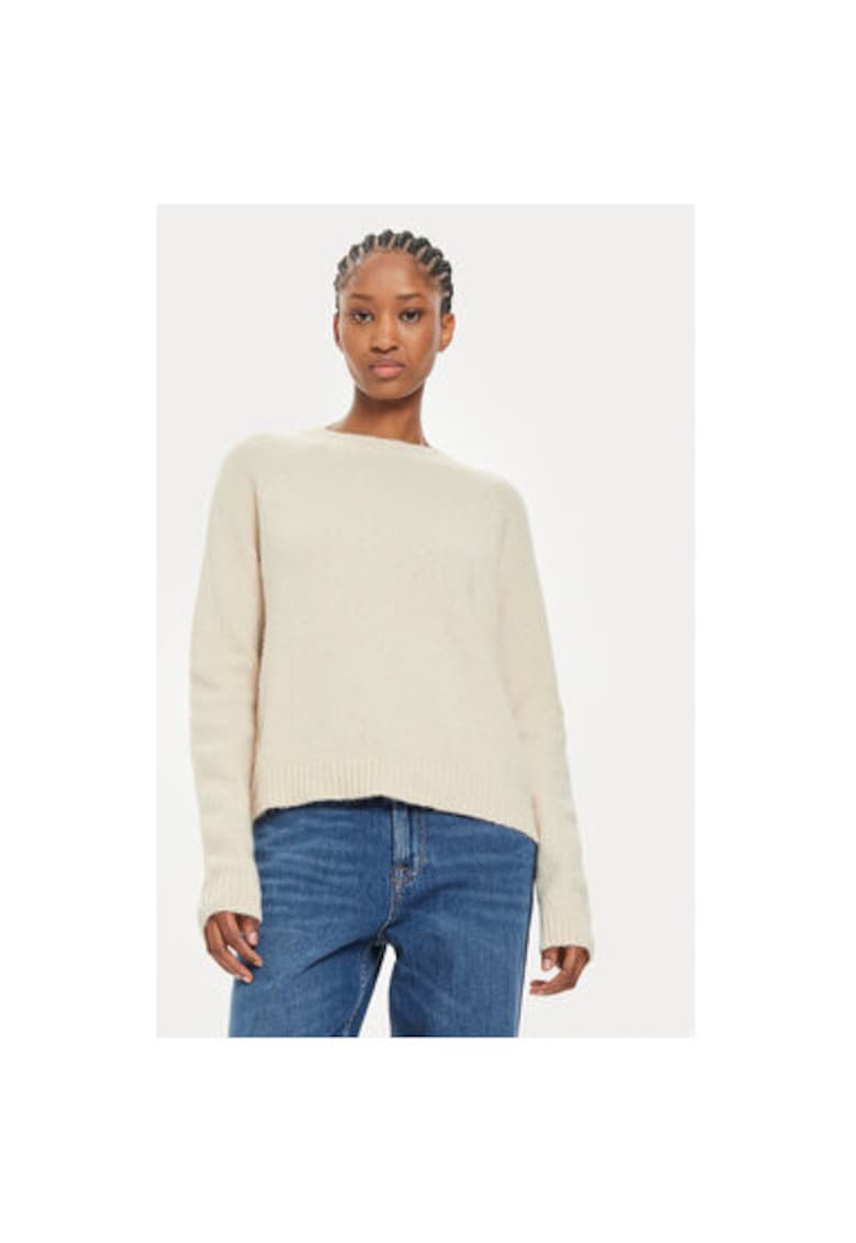 Pulover dama - 304333842 - Lana Alpaca/Poliamida/Modal - Bej - Bej