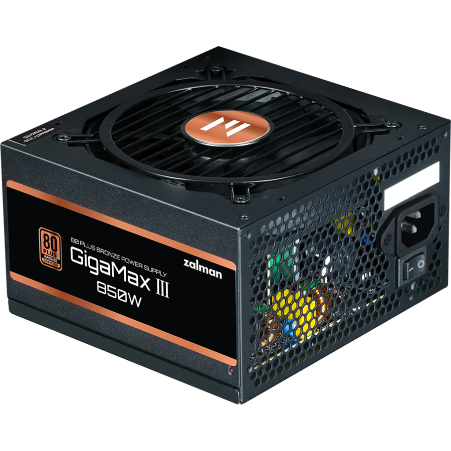 Oferte la Sursa PC GigaMax III ZM850-GV3 850W Certificare 80 Plus Bronze Semi Modulara Ventilator 120MM Negru