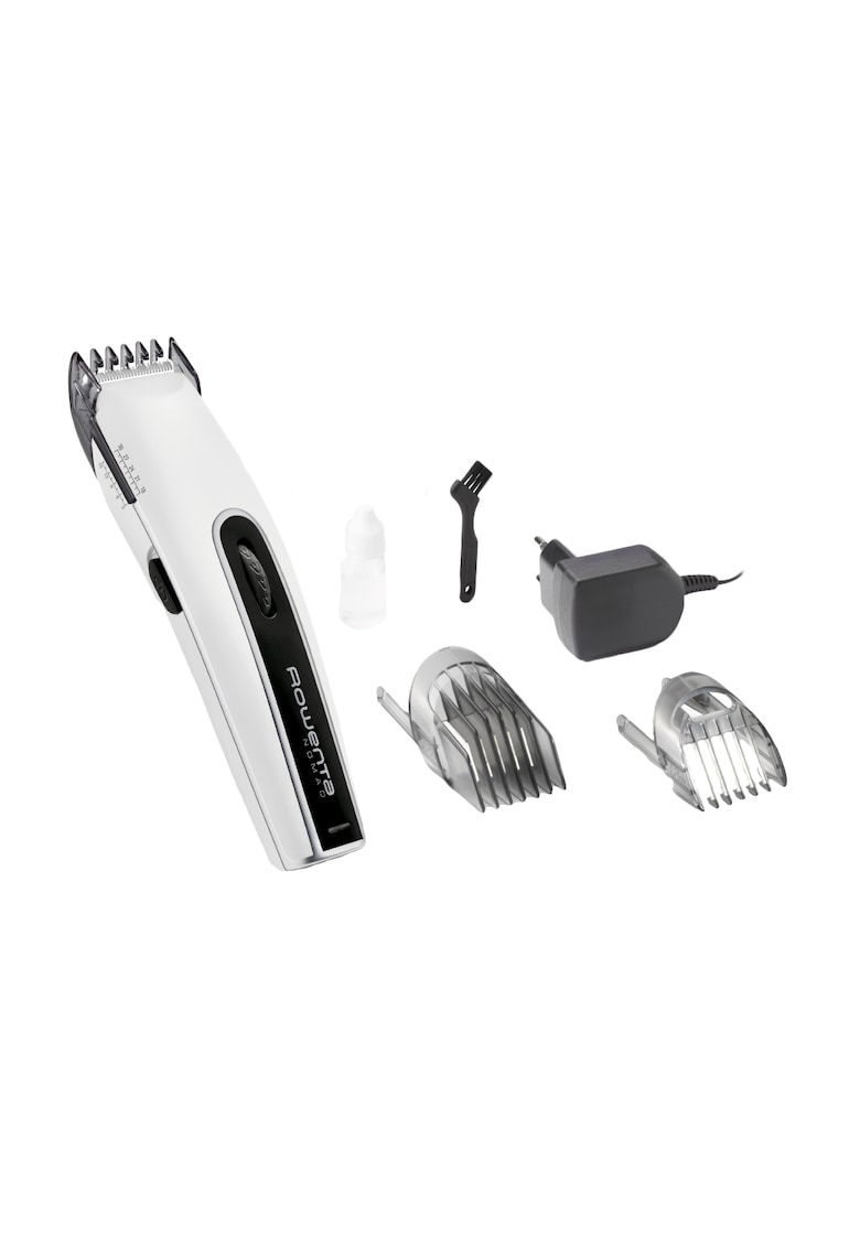 Aparat de tuns Nomad - 3-30 mm - 2 piepteni - 19 Trepte - Acumulator - Indicator LED - Alb