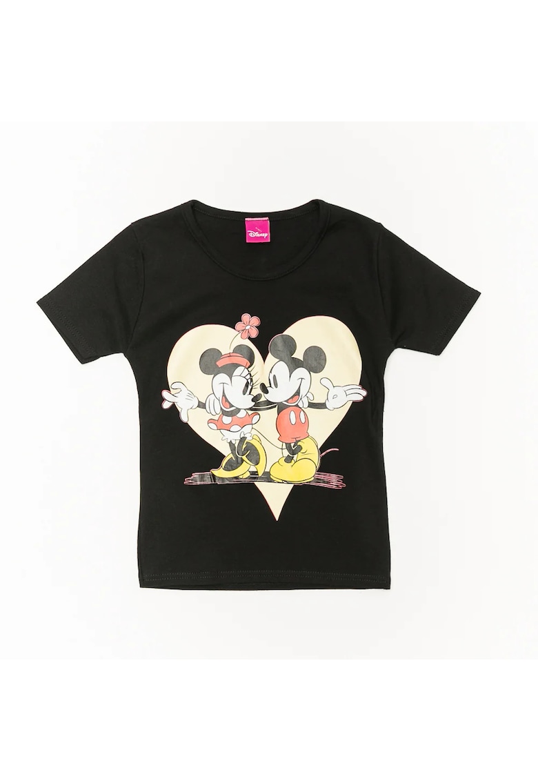 Tricou negru fete - 2075N - 122 cm - Negru