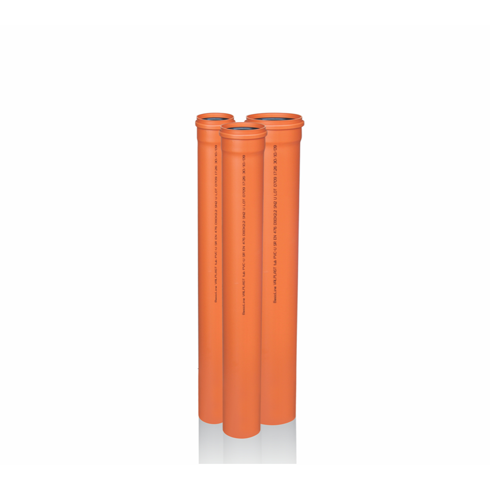 Oferte la Teava PVC SN2 Valrom, canalizare exterioara, cu mufa si garnitura, diametru 250 mm, 1 m