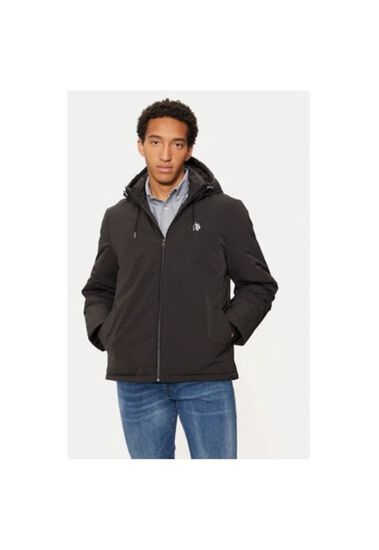 Geaca barbati - 304798009 - Poliester - Negru - Negru