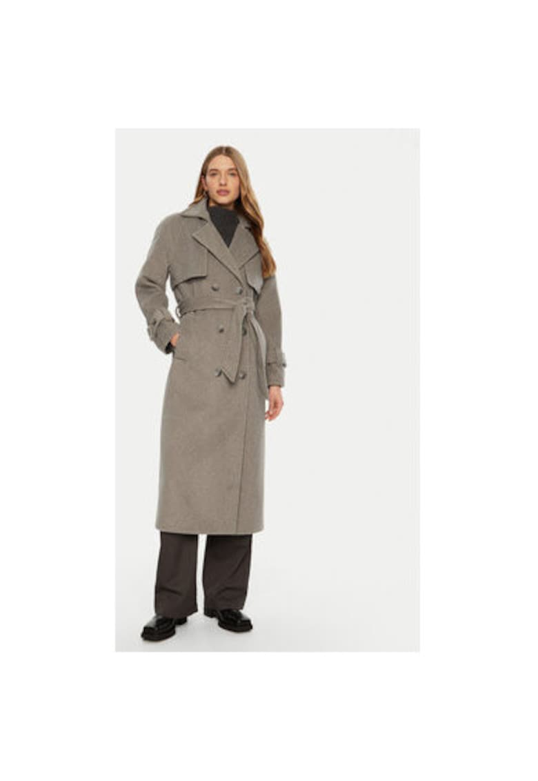 Oferte la Palton dama -  304991202 - Poliester - Gri - Gri