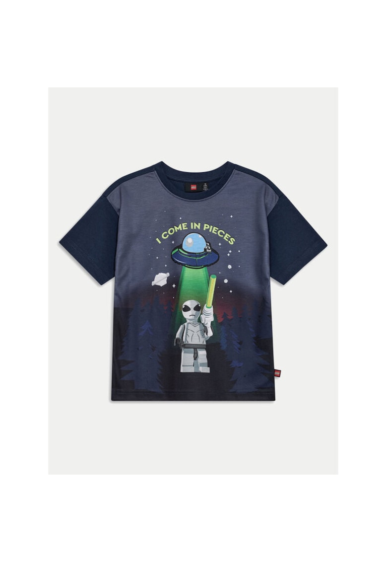 Oferte la Tricou baieti -  304705700 - Bumbac organic - Albastru - Albastru