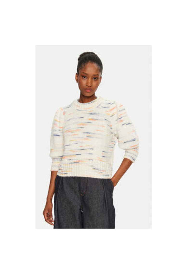 Pulover dama - 304891373 - Lana/Poliamida - Bej - Bej