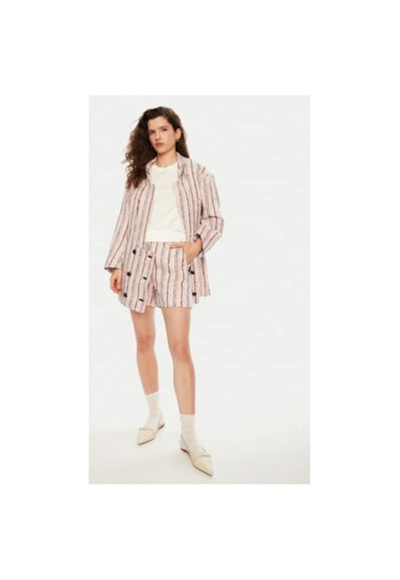 Oferte la Pantaloni scurti dama -  304891274 - Poliester/Lana/Bumbac - Roz - Roz