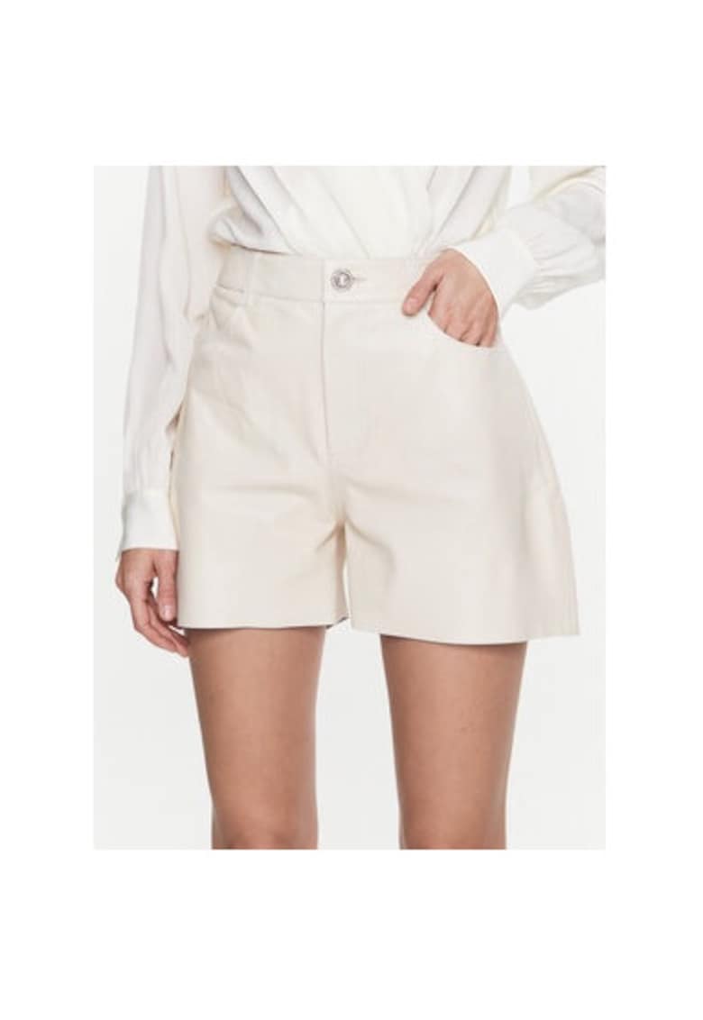Oferte la Pantaloni scurti dama -  302005802 - Piele naturala - Bej - Bej