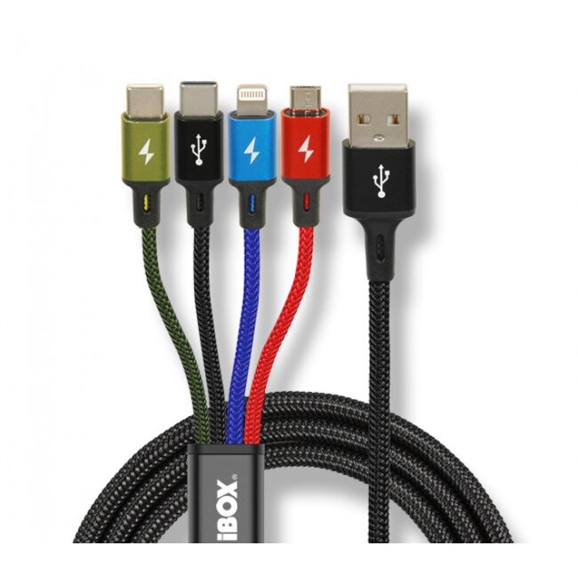Oferte la Cablu Date/Incarcare 4in1 3A 1.2m Negru