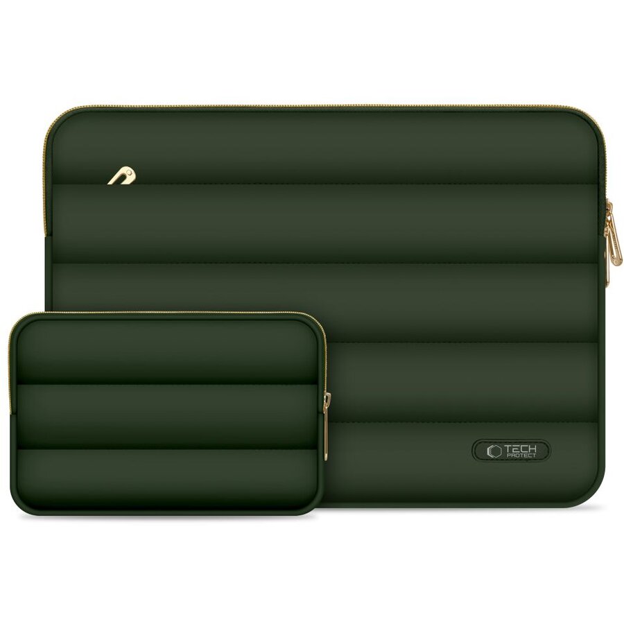 Oferte la Set Husa pentru Laptop si Accesorii 16inch Neopren Puffy Green
